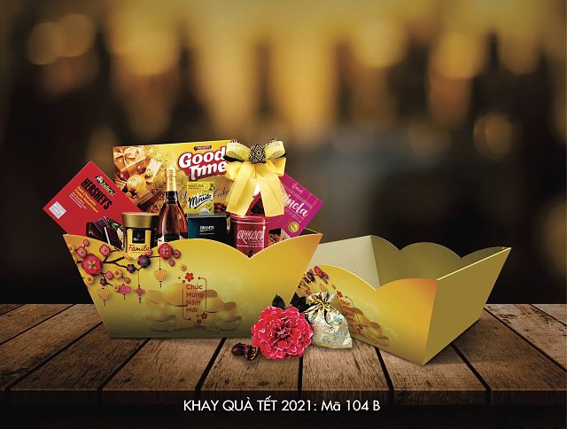 Khay đựng quà tết bán sẵn 2022