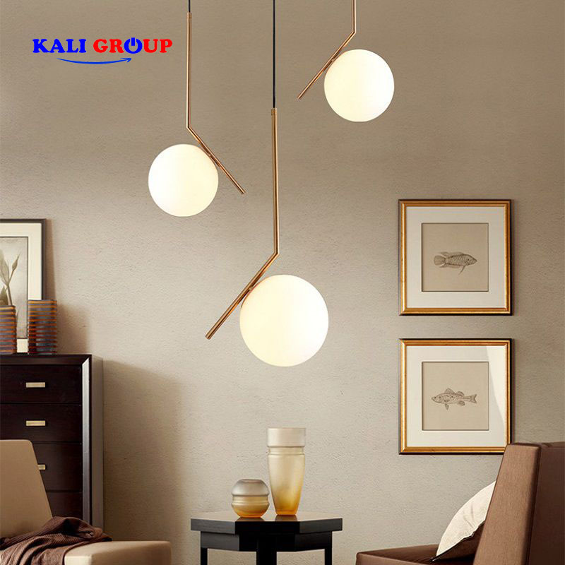 Đèn thả thủy tinh trắng KL-T06A