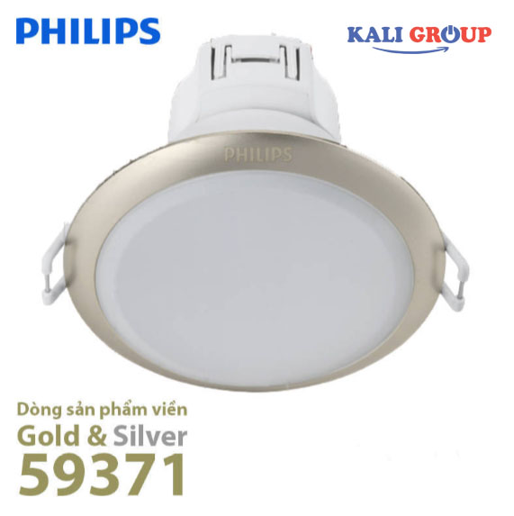 Đèn LED âm trần Philips 59371 Gold & Silver