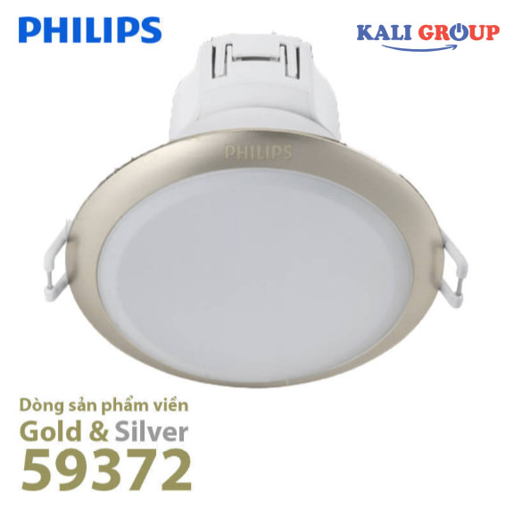 Đèn LED âm trần Philips 59372 Gold & Silver