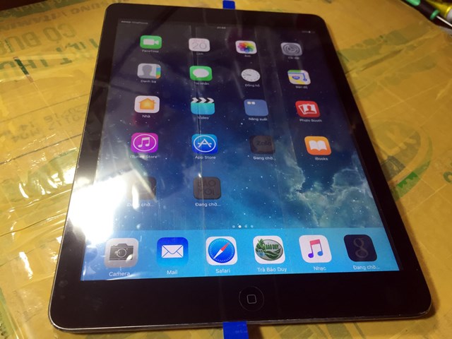 kiểm tra mặt kính ipad air