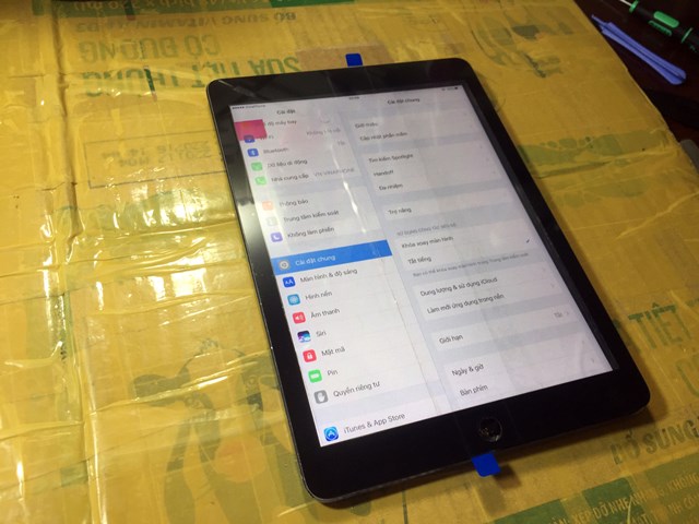 thay mặt kính ipad air mới