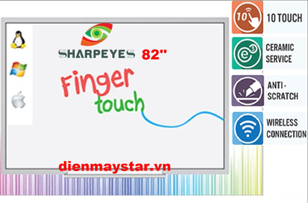 Bảng tương tác thông minh SHARP EYES SEWB8-82