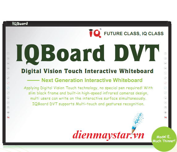 Bảng tương tác thông minh IQboard DVT Plus 92 inch(4 touch)