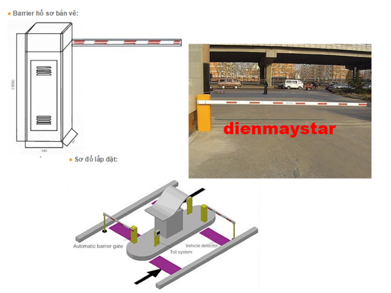 Cổng Barrier tự động 2281