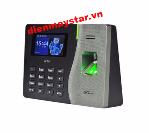 Máy chấm công vân tay và thẻ ZKTECO K20