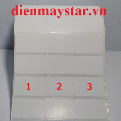 Giấy in mã vạch 3 tem