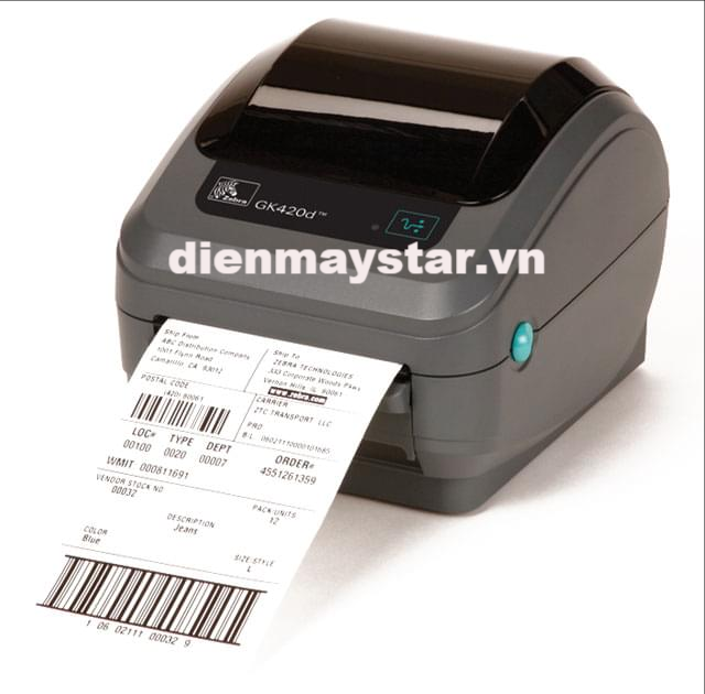 Máy in mã vạch Zebra GK420D