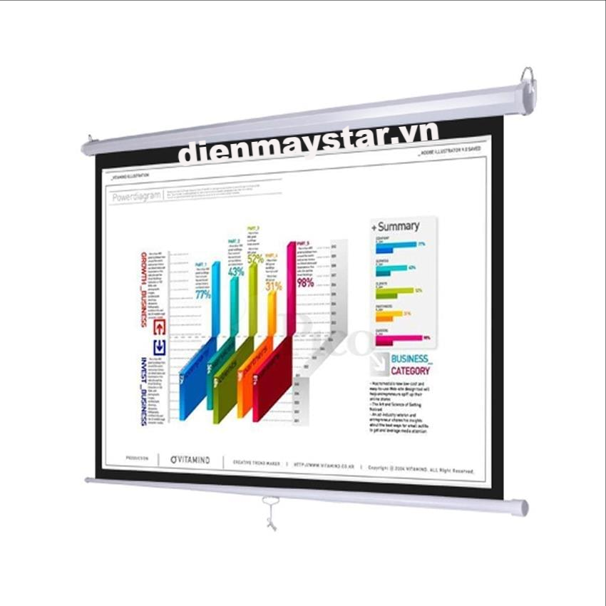 Màn chiếu điện Herin 200 inch (160'' x 120'')
