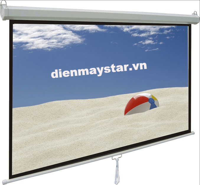 Màn chiếu treo tường cuốn lên tự động chậm Dalite (80
