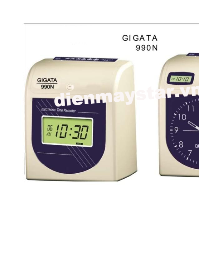 Máy chấm công thẻ giấy GIGATA 990N