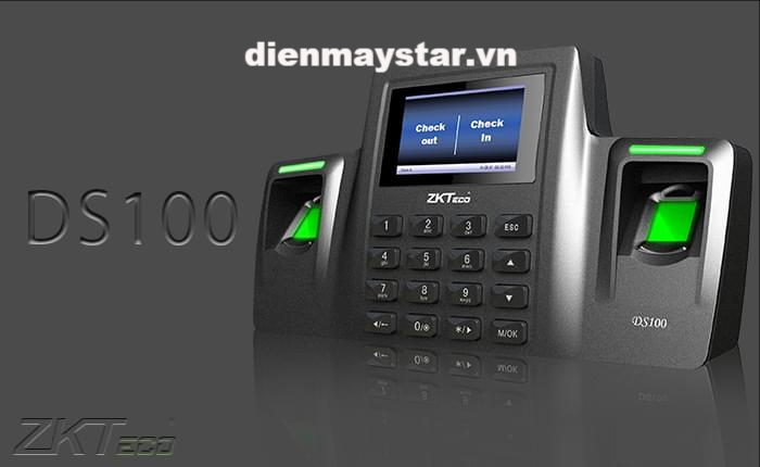 Máy chấm công vân tay và thẻ ZKTECO DS100
