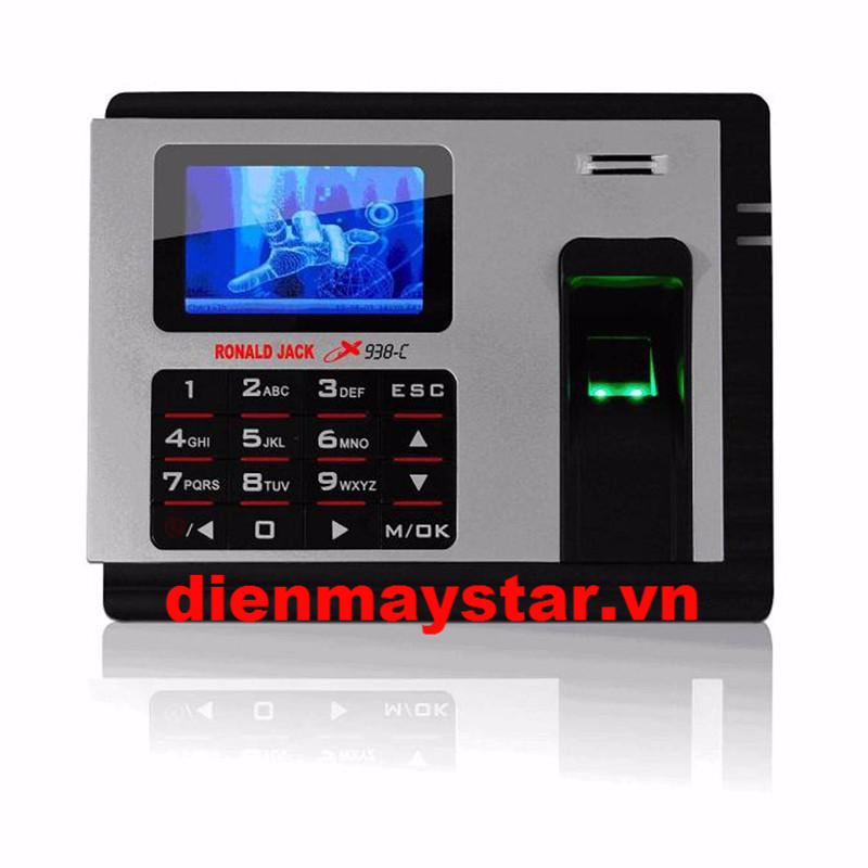 Máy chấm công vân tay và thẻ cảm ứng RONALD JACK X938-C