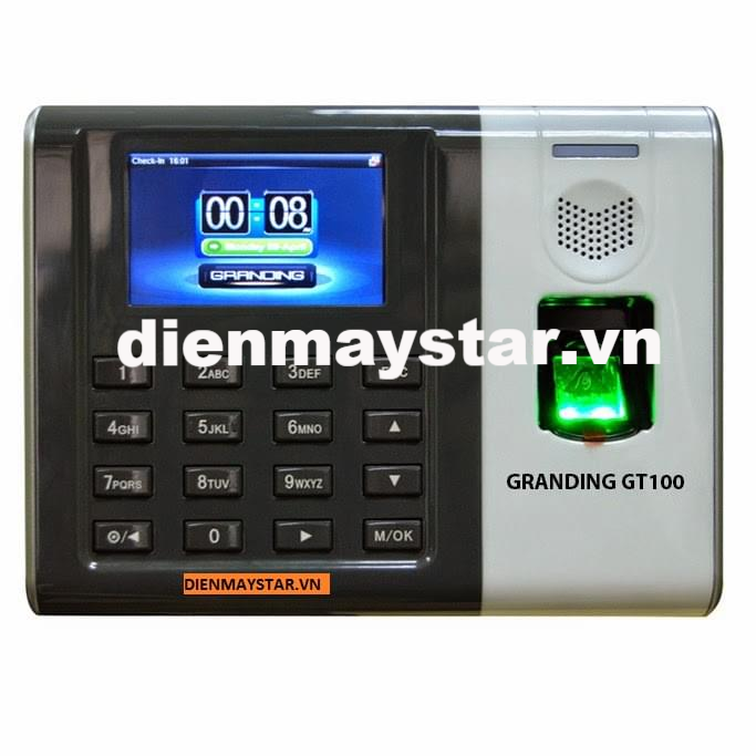 Máy chấm công vân tay và thẻ GRANDING GT100