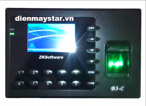 Máy chấm công vân tay và thẻ ZKSOFTWARE B3-C