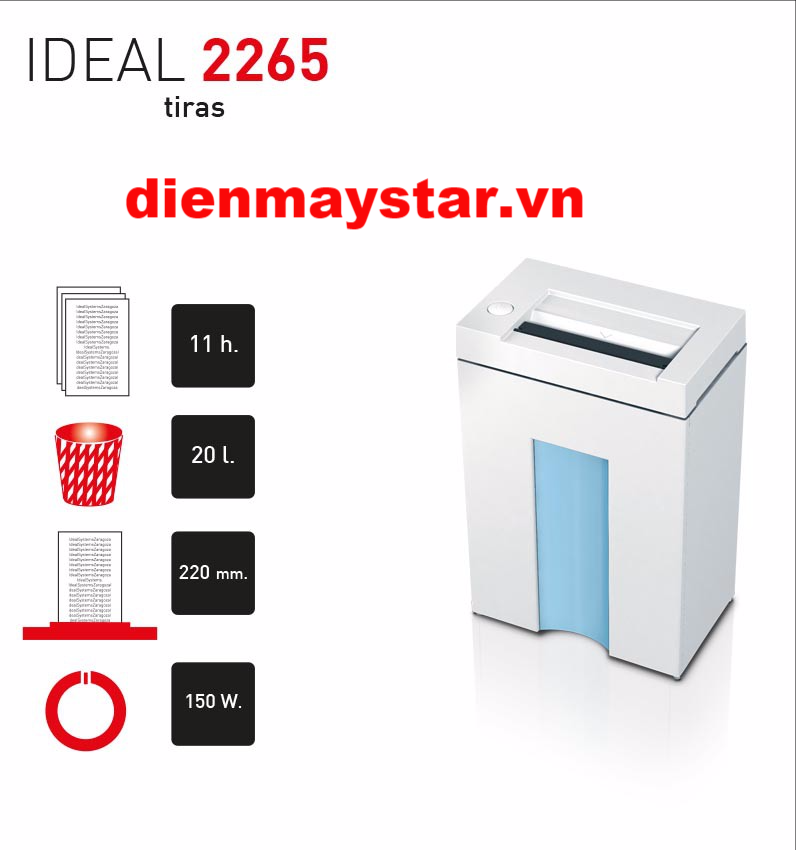 Máy hủy tài liệu Ideal 2265