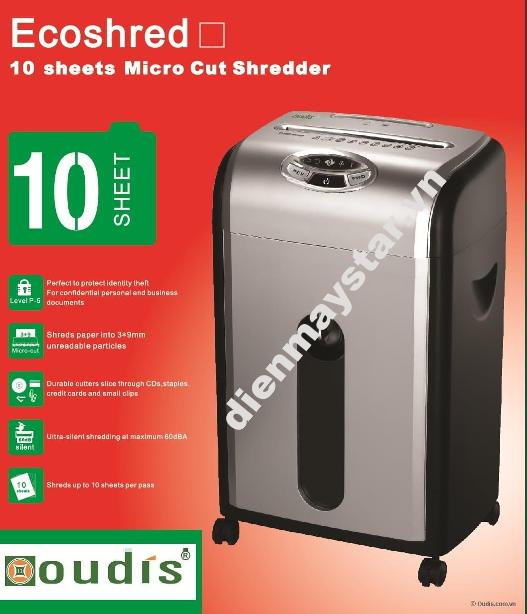 Máy hủy tài liệu Oudis 1800AB