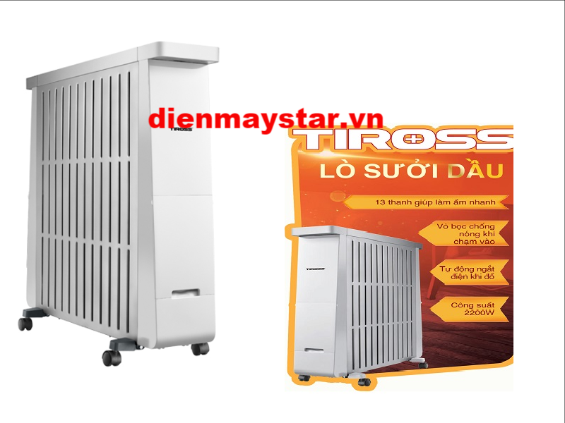 máy sưởi dầu 13 thanh tiross t9216