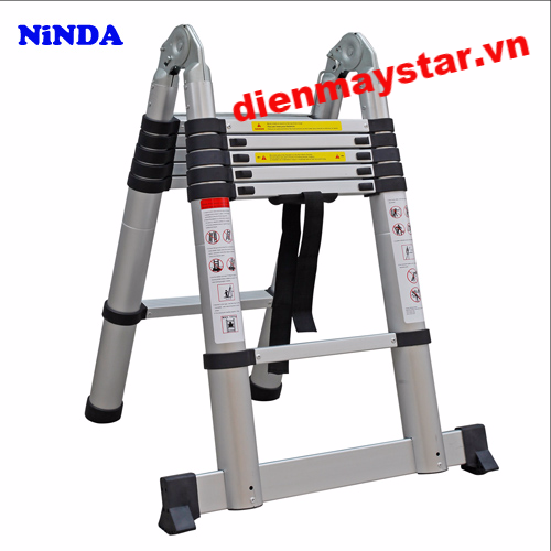 Thang nhôm rút gọn chữ A Ninda ND-38AI