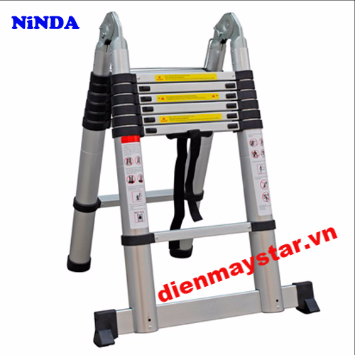 Thang nhôm rút gọn chữ A Ninda ND-50AI