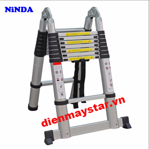 Thang nhôm rút gọn chữ A Ninda ND-56AI