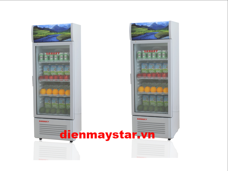 Tủ mát Sanaky VH-168K 1 cánh kính 160 Lít