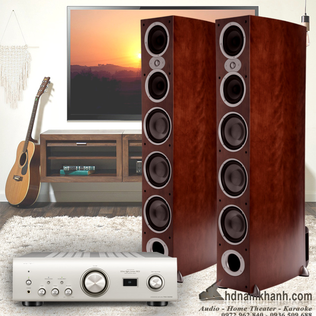 Bộ Hi-fi Amply Denon 1600NE + Loa Polk A9