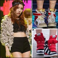 Mỹ nữ Hàn sành điệu với giầy thể thao