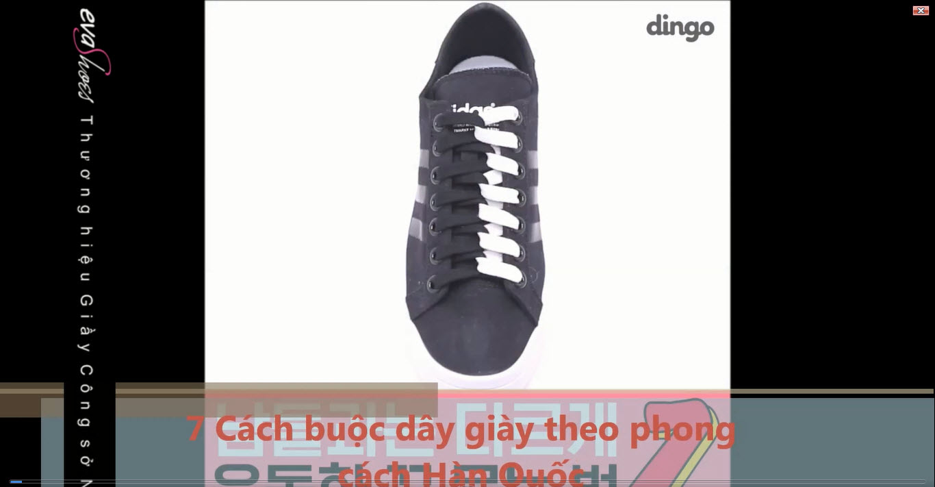 7 cách buộc dây giày theo phong cách Hàn Quốc