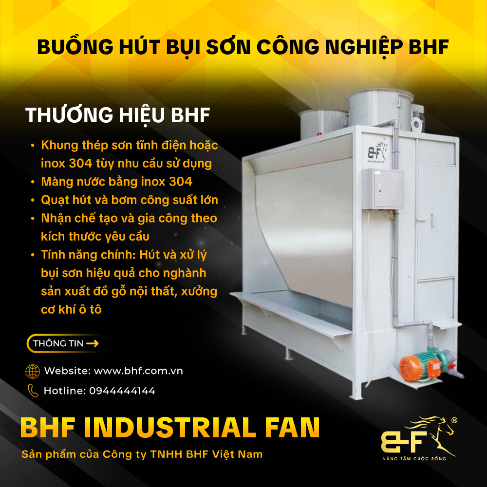 Buồng Hút Bụi Sơn Công Nghiệp BHF (Giá Tốt - Nhiều Kích Cỡ Lựa Chọn)