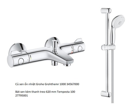 Sen chỉnh nhiệt độ Grohe Grohtherm 800