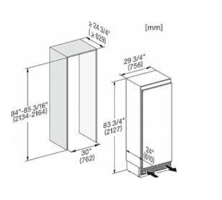 Tủ đông âm tủ Miele | Miele F 2812 VI