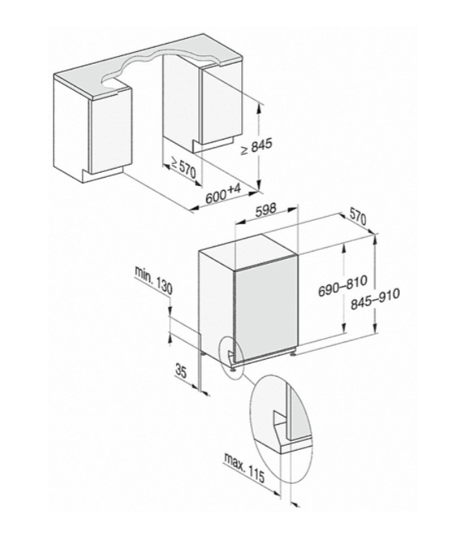 Máy rửa bát âm tủ Miele | G 7965 SCVi XXL