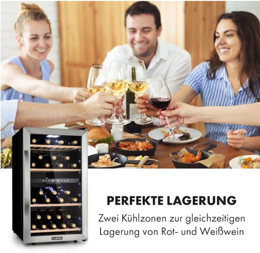 Tủ bảo quản rượu vang Klarstein Vinamour 45D | 45 chai