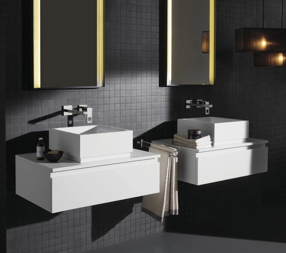 Vòi lavabo âm tường Grohe Eurocube| 23447000 + 23200000