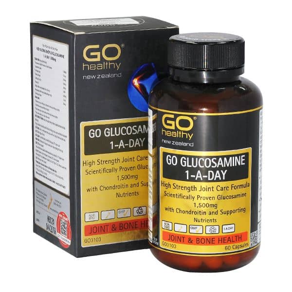 Viên Uống Giảm Đau Nhứt, Bồi Bổ Xương Khớp - Go Glucosamine 1 A Day 1500mg- Go Healthy New Zealand