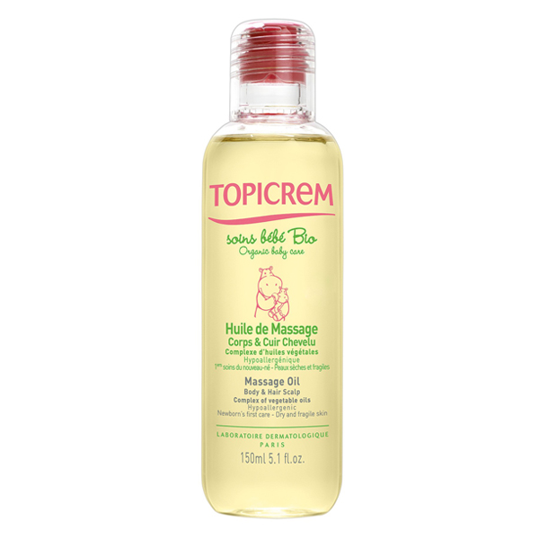 Dầu massage dưỡng mềm mịn dành cho bé - Massage Oil 150ml - Topicrem