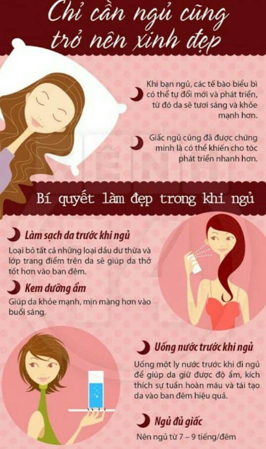 dưỡng da trước khi ngủ