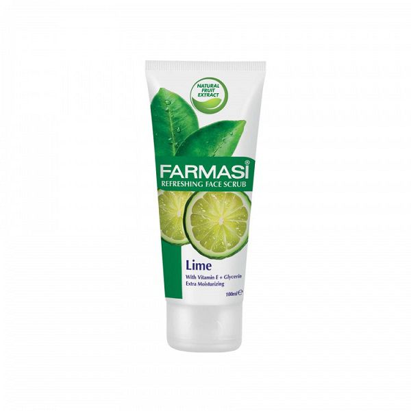 Gel Tẩy Tế Bào Chết, Trị Mụn, Làm Sạch Da Chiết Xuất Chanh - Refreshing Face Scrub Lime 100ml - Farmasi