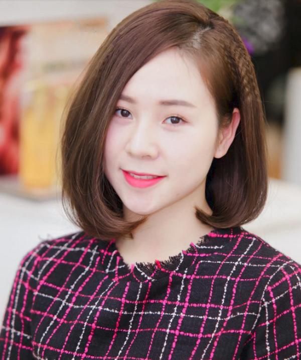 Tóc ngắn uốn cụp dập xù