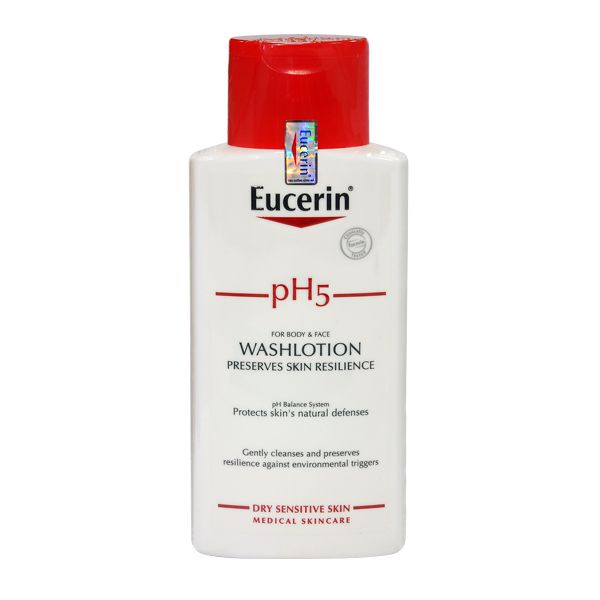 Sữa tắm dạng gel pH5 Washlotion - Eucerin phù hợp cho viêm da cơ địa