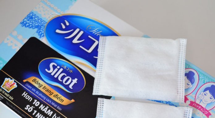 Bông tẩy trang Silcot (Hộp màu xanh dương 82 miếng - 35.000đ)