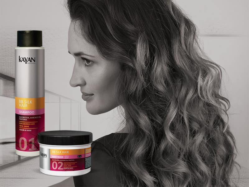 Dàu gội, kem ủ dành cho tóc nhuộm BB Silk - Kayan