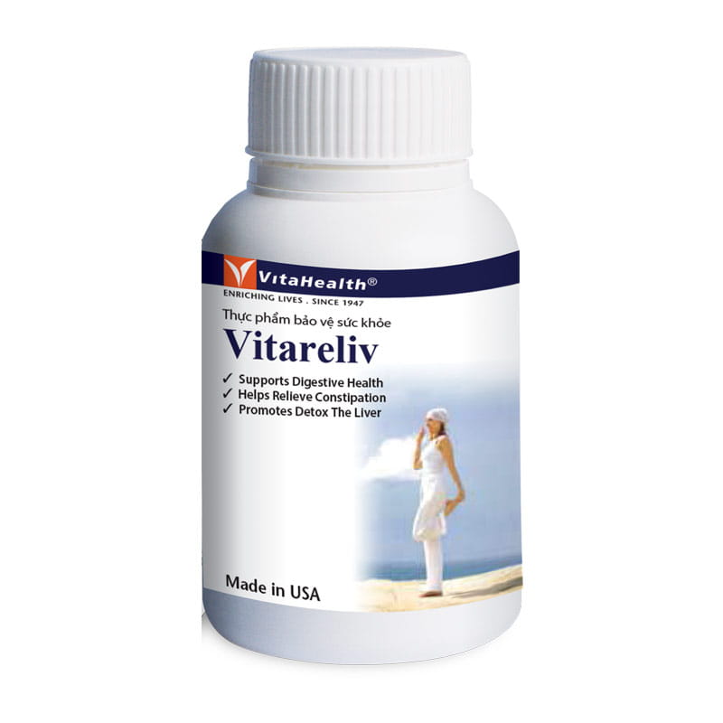 Viên Uống Giải Độc Cơ Thể Giúp Đẹp Da, Hỗ Trợ Tiêu Hóa Vitareliv (New) - Vita Health