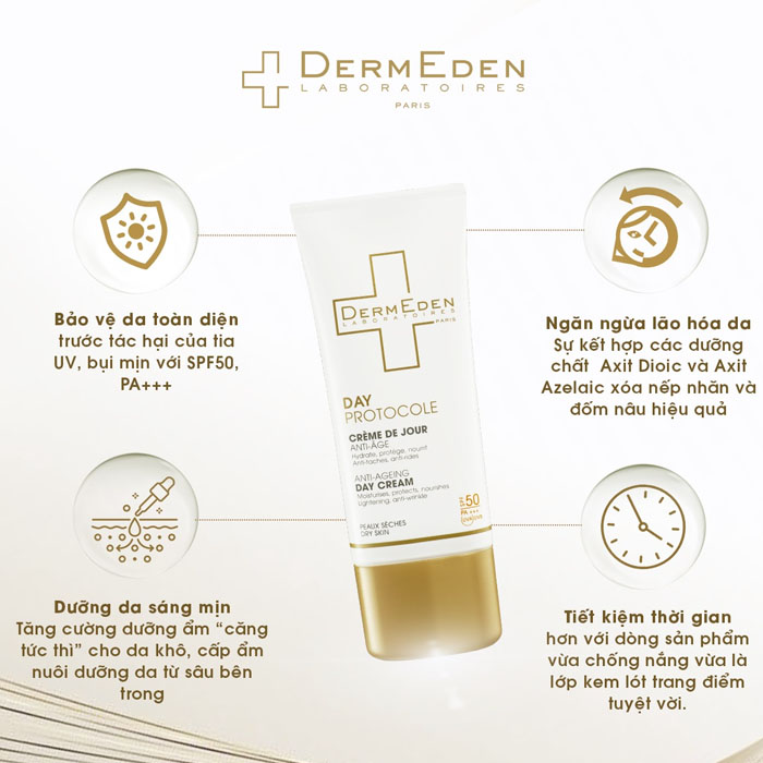 DermEden Day Protocole Oil Skin SPF50 50ml 