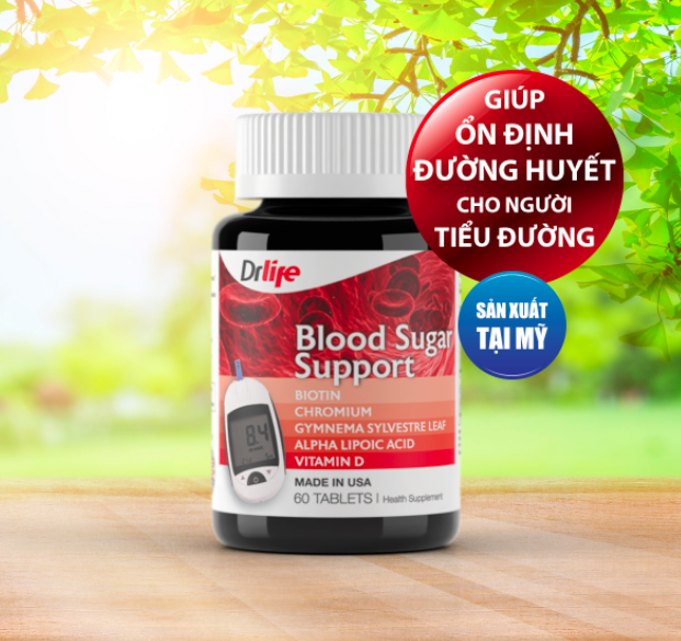 Viên uống Drlife Blood Sugar.Suport 60v
