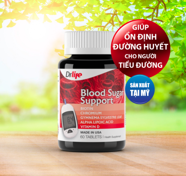 Viên uống Drlife Blood Sugar.Suport 60v 