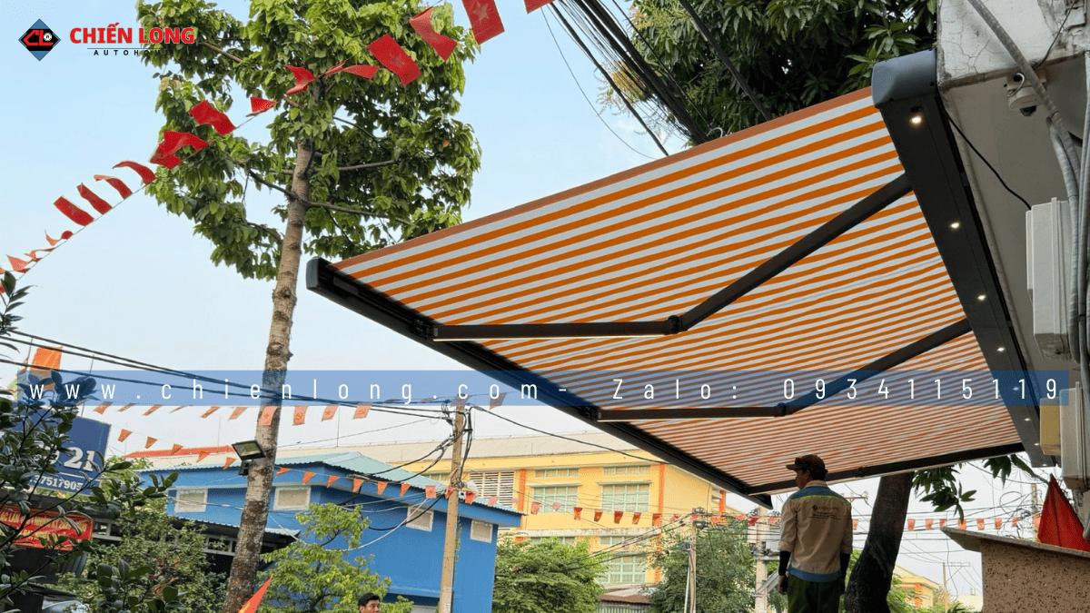 Bảng báo giá mái che thông minh Chiến Long Autohome mới nhất