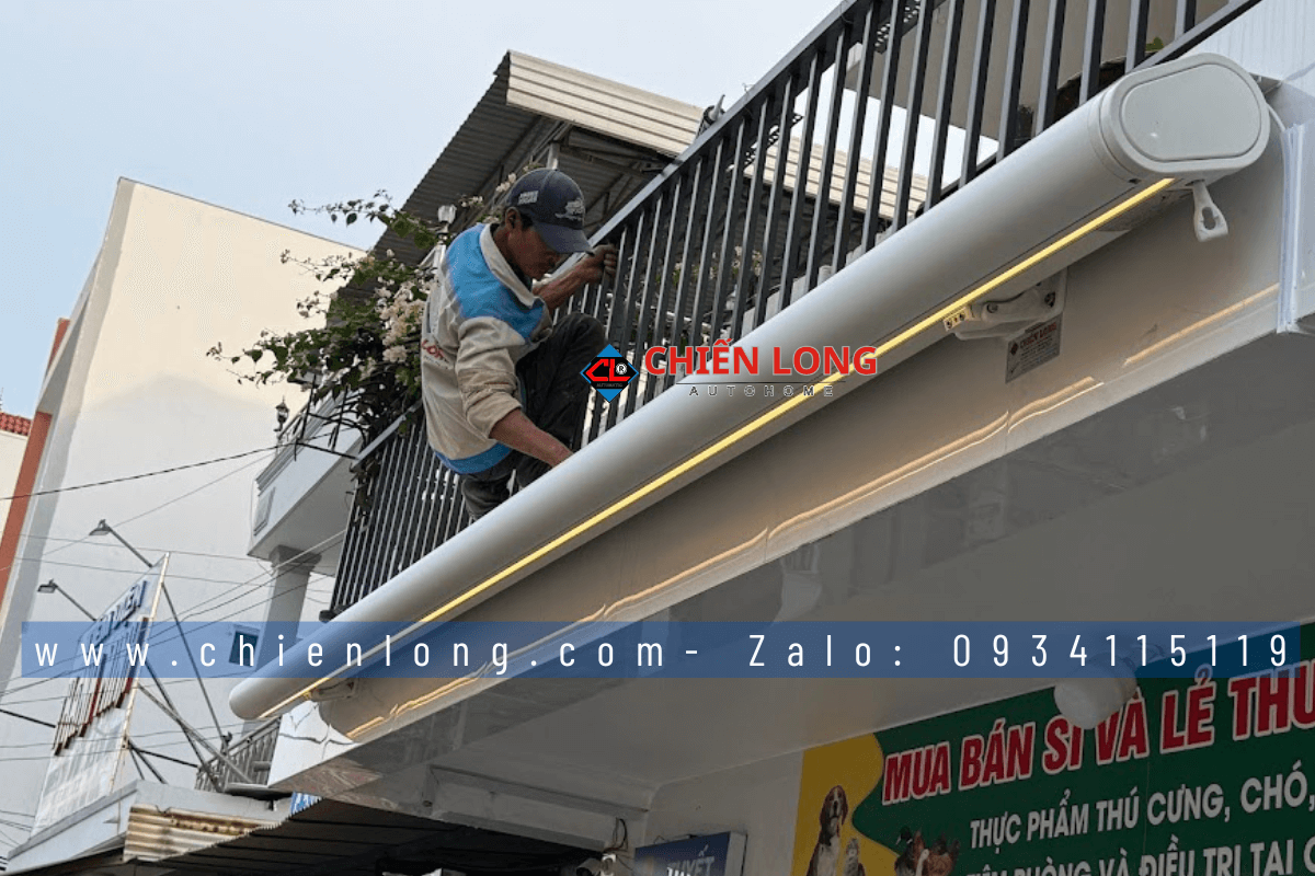 Bảng báo giá mái hiên tự động di động trọn gói mới nhất 2026