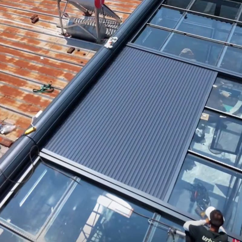 Cấu tạo mái nhôm cuốn cao cấp chống mưa nắng